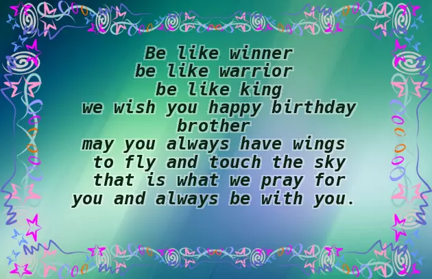 Godly Birthday Wishes For Brother