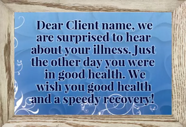 Professional Get Well Soon Message To Client Professional Get Well Soon Message To Client