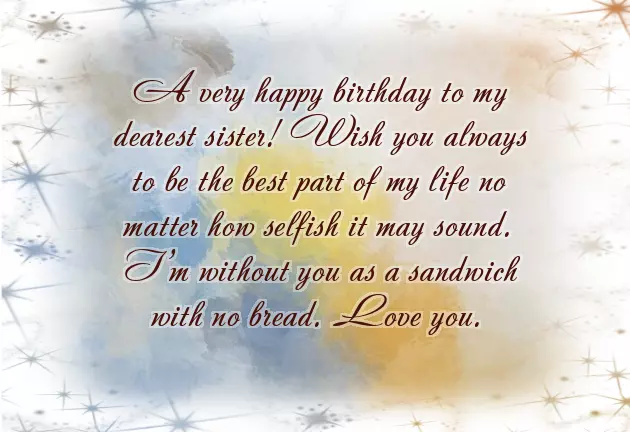 Happy Birthday Wishes For Younger Cousin Sister