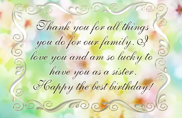 Birthday Caption For My Sister