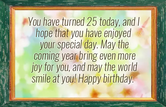 25Th Birthday Wishes For Nephew