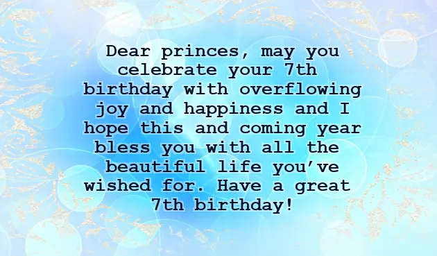 7Th Birthday Greetings To My Daughter 7Th Birthday Greetings To My Daughter