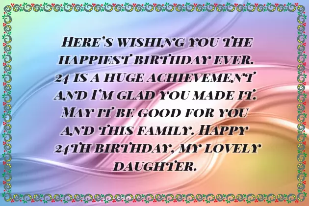 Happy 24Th Birthday Granddaughter