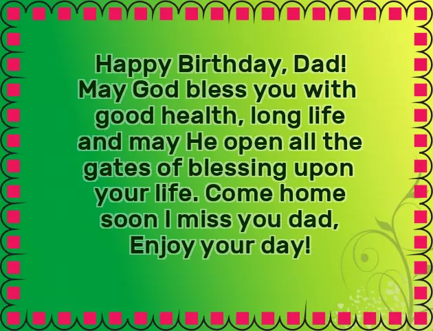 Birthday Wishes In Father Birthday Wishes In Father
