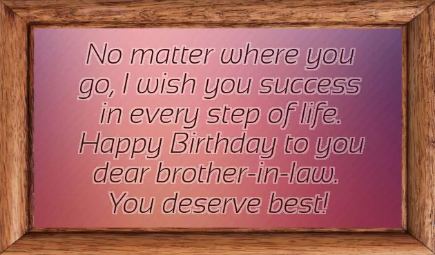 Birthday Wishes In English For Brother In Law
