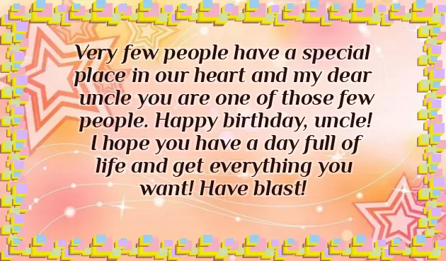 Birthday Wishes For Maternal Uncle