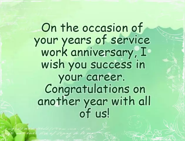 1 Year Work Anniversary