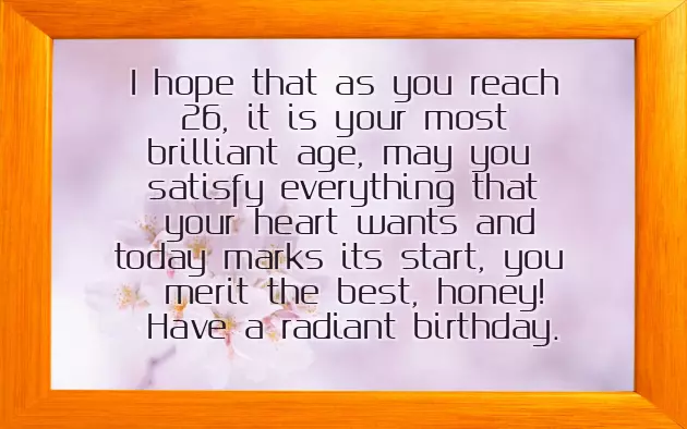 Happy 26Th Birthday Niece