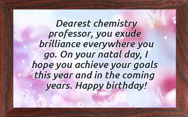 Funny Birthday Wishes For Chemistry Teacher