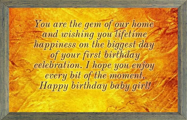 Birthday Wishes For Baby Girl 1St Birthday