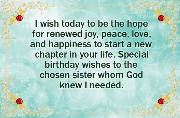 Sister Birthday Line