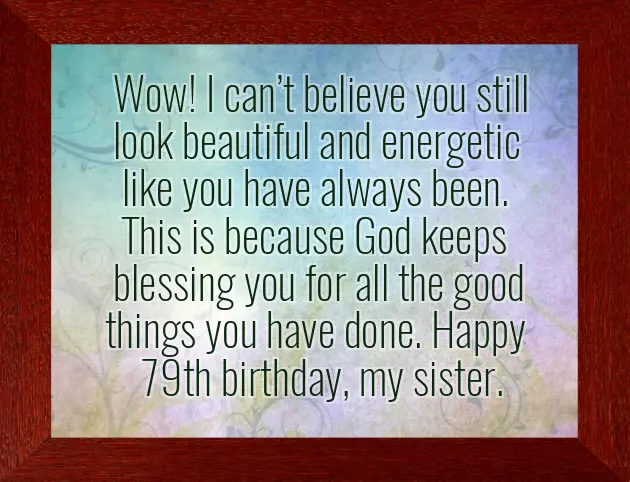 Happy Birthday 79 Years Old