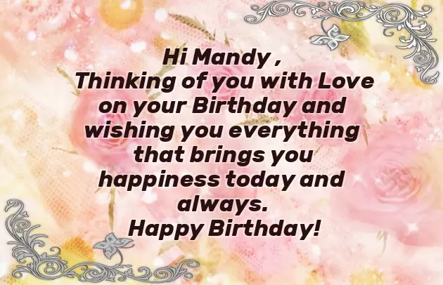 Happy Birthday Mandy Happy Birthday Mandy