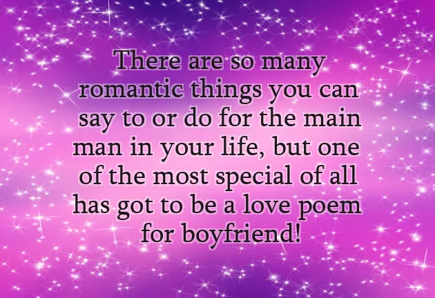 Love Poems For My Boyfriend