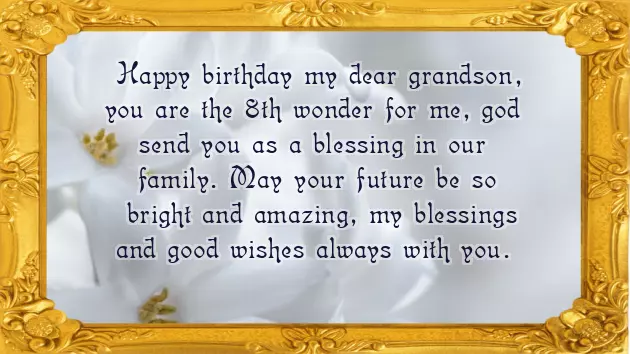 Happy Birthday Greetings To Grandson