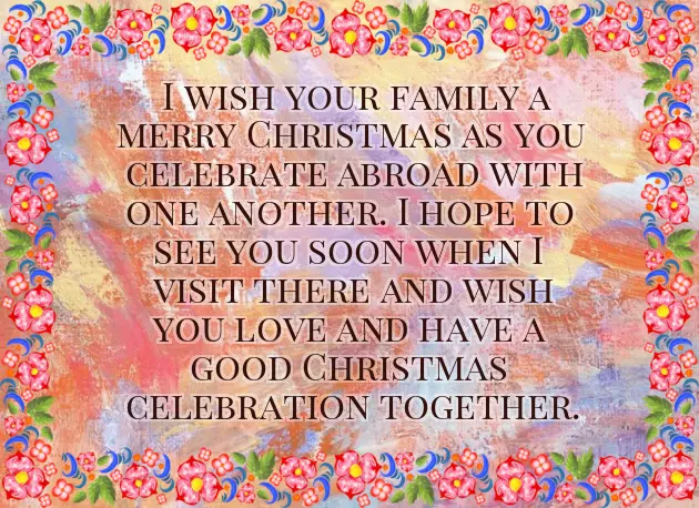 Christmas Message To My Family Christmas Message To My Family