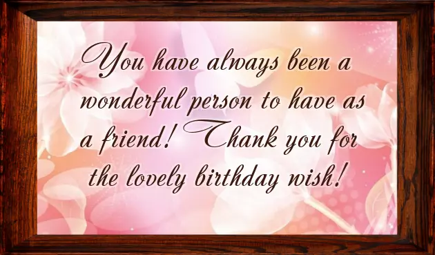 Words To Say Thank You For Birthday Wishes