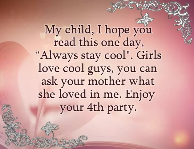 4Th Birthday Wishes 4Th Birthday Wishes