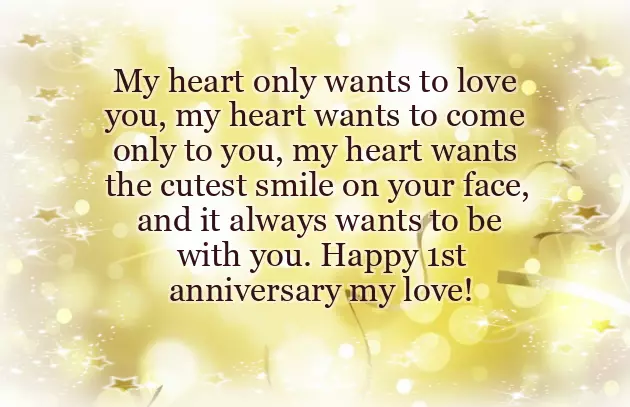 1St Wedding Anniversary Greetings