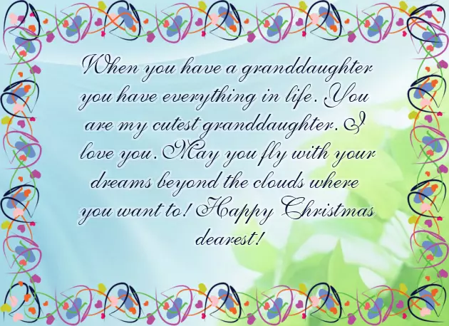 Christmas Wishes Granddaughter Christmas Wishes Granddaughter