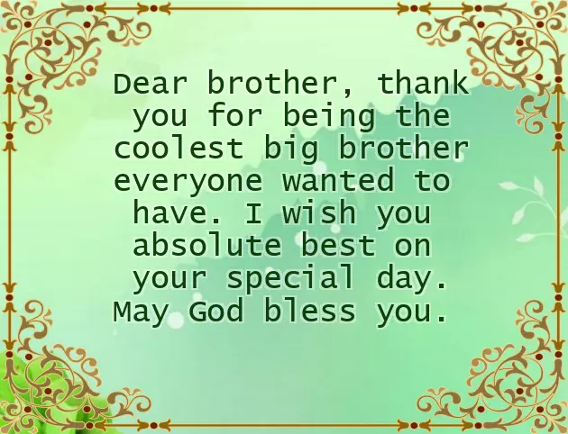 Best Birthday Msg For Brother
