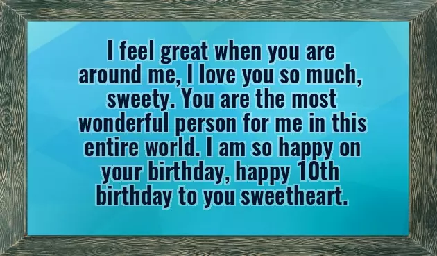 Birthday Wishes 10 Year Girl Birthday Wishes 10 Year Girl