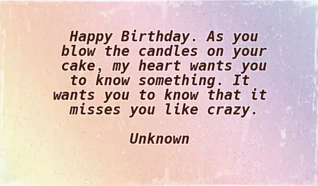 Heart Touching Birthday Wishes For Ex Girlfriend
