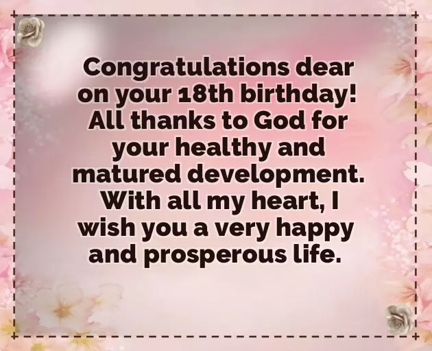 Happy 18Th Birthday Wishes For Son