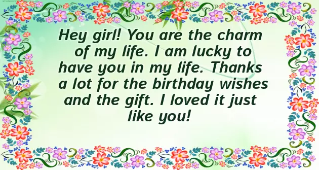 Thank You For The Beautiful Birthday Wishes