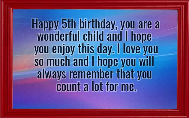 Son 5Th Birthday Quotes Son 5Th Birthday Quotes