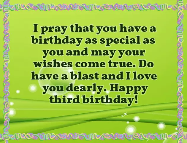 Happy Birthday To My 3 Year Old Nephew