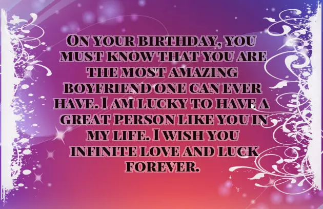 Birthday Wish For Boyfriend Birthday Wish For Boyfriend
