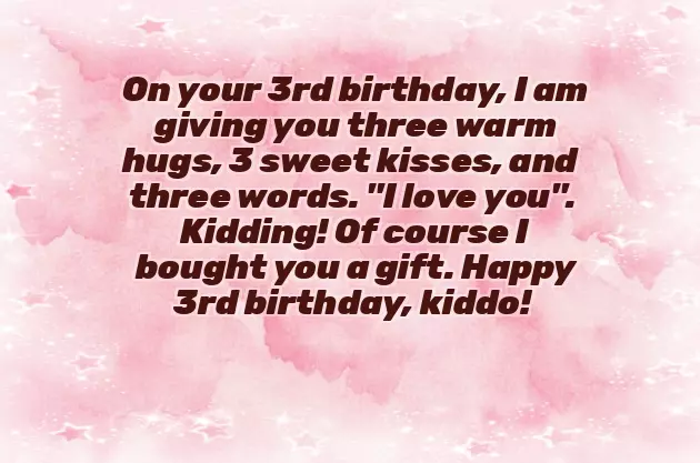 Birthday Wishes To A Three Year Old Boy Birthday Wishes To A Three Year Old Boy