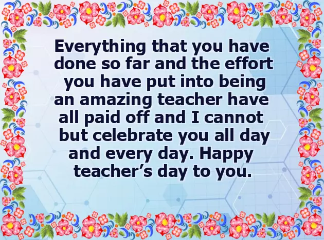 Teachers Day Wishes For Family