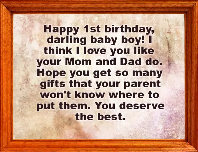 First Birthday Wishes Baby Girl