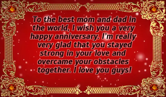 Anniversary Wishes To Mum And Dad