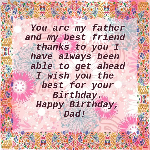 Happy Birthday Wishes To Dad Quotes