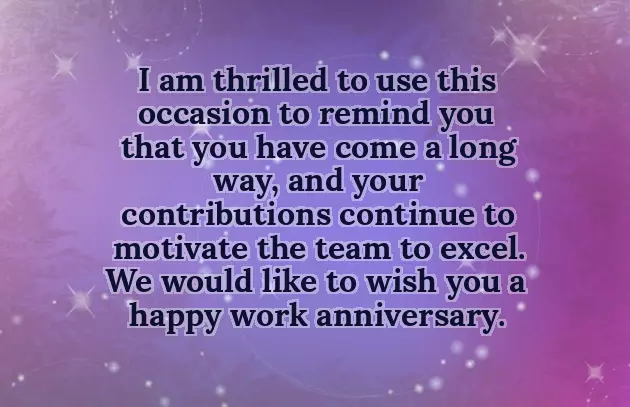 Congratulations On Your 1St Work Anniversary