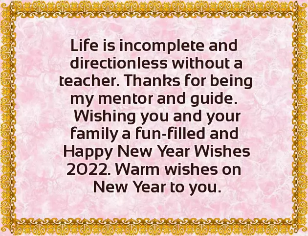New Year Greetings For Teachers New Year Greetings For Teachers