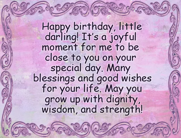 Wishing Birthday To Baby Girl