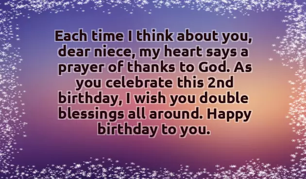 Birthday Wishes For 2 Years Old Niece