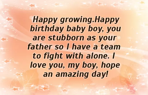 Birthday Wishes 1St Year Baby Boy