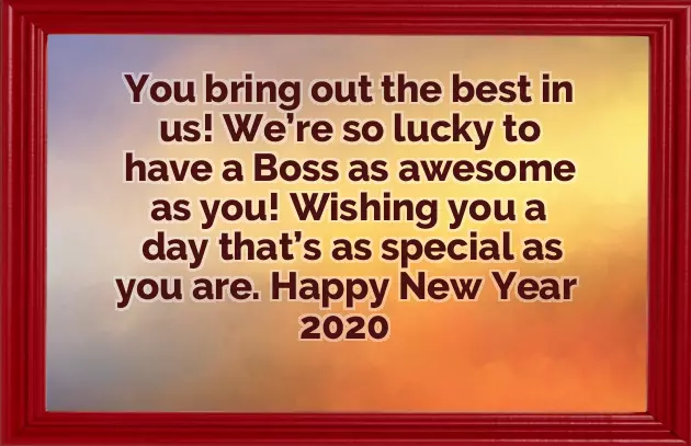 New Year Message To My Boss