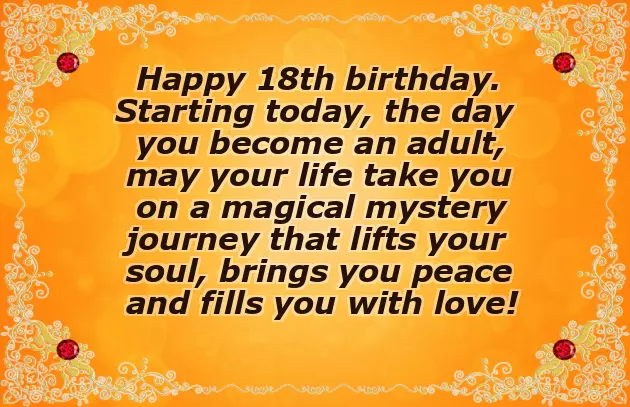 Happy Birthday To Me 18 Years