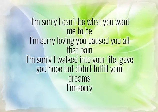 Sorry Poem For Boyfriend