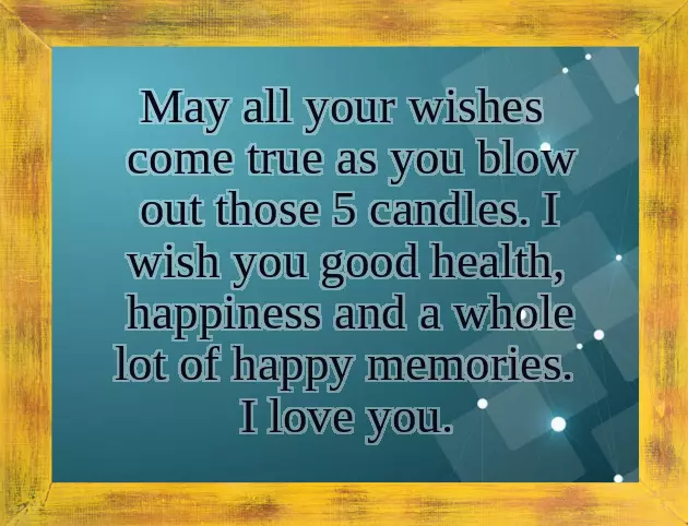 Birthday Wishes For Nephew 5 Year Old