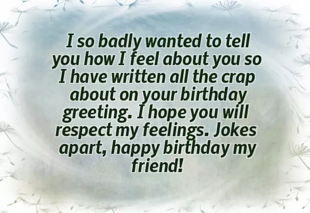 Happy Birthday Sarcastic Friend