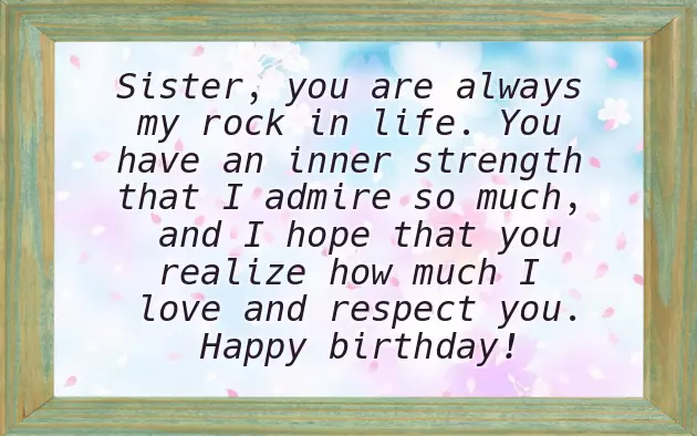 Sister Birthday Thought Sister Birthday Thought