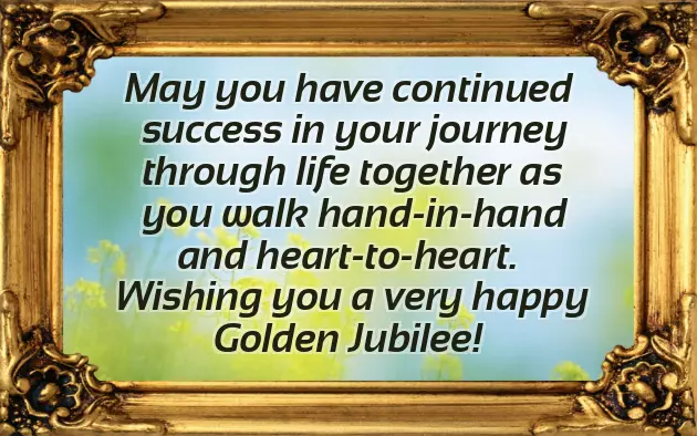 Golden Jubilee Wedding Anniversary Wishes For Parents Golden Jubilee Wedding Anniversary Wishes For Parents