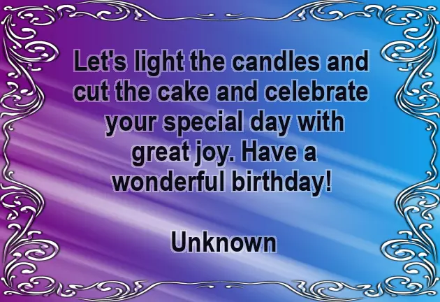 Beautiful Words For Happy Birthday